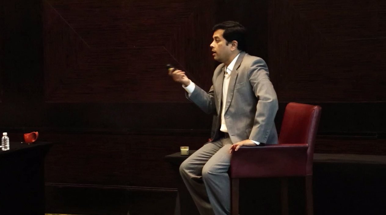 Raam Anand in a fireside conversation on stage